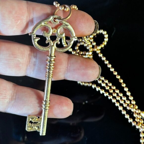 Conceptual Subculture Jewelry - Key SteampunkCopper Pendant Necklace Gift Gothic Skate Punk Handmade